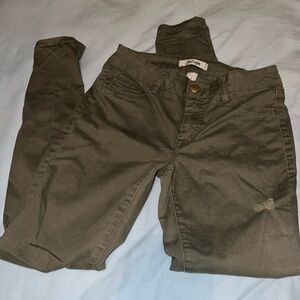 Refeuge Army Green Jeans, Size 2